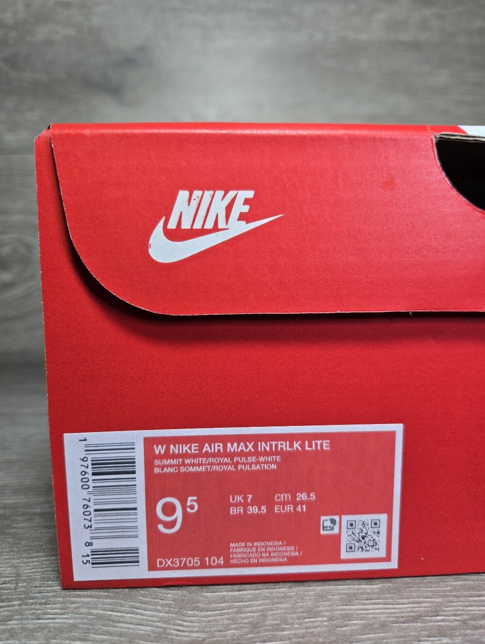 Nike Air Max INTRLK Lite Summit White/Royal Shoes Womens Size 9.5 DX3705-104 New - Picture 8 of 8